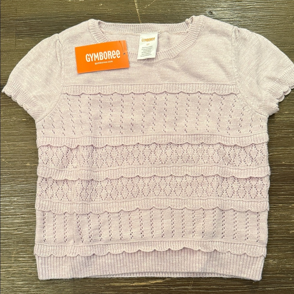 Gymboree Light Purple Scalloped Knit Top